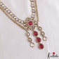 Gorgeous Teardrop Motifs Polki CZ Victorian Haaram LH2175 (Available In 4 Colors)