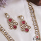 Gorgeous Teardrop Motifs Polki CZ Victorian Haaram LH2175 (Available In 4 Colors)