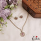 Pretty Floral Motifs CZ Necklace NC2994 (Available In 2 Colors)