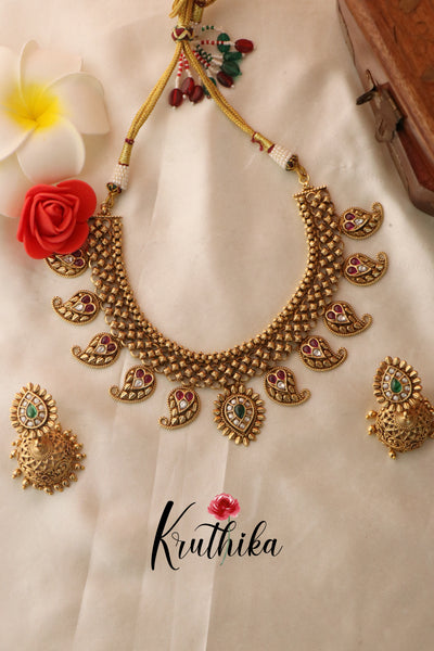 Stunning Mango Kempu Necklace NC1310