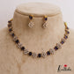 Sparkling AD Floral Motifs Victorian Necklace NC2792 (Available In 4 Colors)