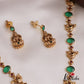 Simple Antique Lakshmi Peacock Motifs Necklace NC2675 (Available In 2 Colors)