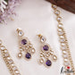 Gorgeous Teardrop Motifs Polki CZ Victorian Haaram LH2175 (Available In 4 Colors)