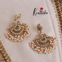 Elegant Peacock Guttaposalu Haaram with Pearl Drops LH1856