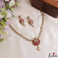 Classic Floral Motifs Polki CZ Victorian Necklace NC3190 (Available In 4 Colors)
