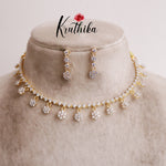 Beautiful Floral Sparkle Diamond Necklace NC2071