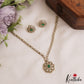 Pretty Floral Motifs CZ Necklace NC2994 (Available In 2 Colors)
