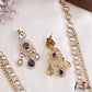 Gorgeous Teardrop Motifs Polki CZ Victorian Haaram LH2175 (Available In 4 Colors)