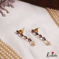 Pretty Sqaure Motifs Multi Layer Pearl Haaram LH2131 (Available In 3 Colors)