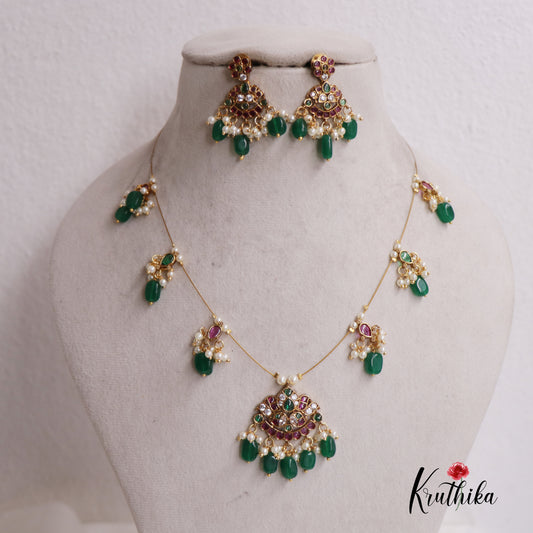 Gorgeous Kemp Stone Invisible Necklace NC2509