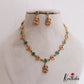 Simple Antique Lakshmi Peacock Motifs Necklace NC2675 (Available In 2 Colors)