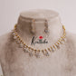 Beautiful Golden Bloom Diamond Necklace Set NC2076