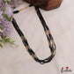 Beautiful Multi Strand Black Beads Mala NC3043