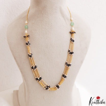 Elegant Multi Layered Pearl Bead Mala NC3208 (Available In 4 Colors)