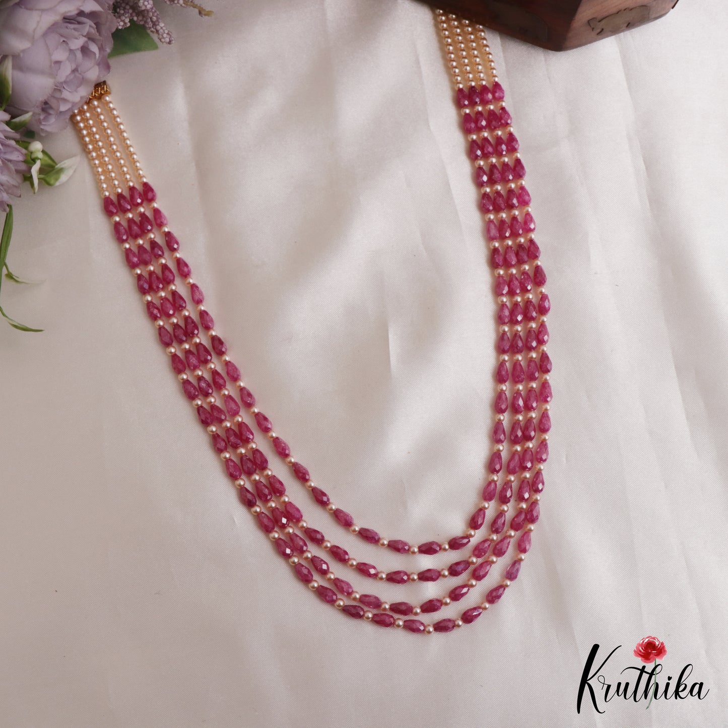 Classic Multi Layer Pearl Bead Haaram LH2139 (Available In 8 Colors)