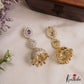 Gorgeous Teardrop Motifs CZ Victorian Jhumkas E1122 (Available In 3 Colors)