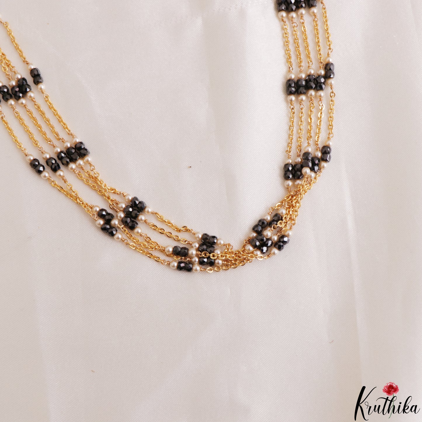Elegant Multi Layered Pearl Bead Mala NC3208 (Available In 4 Colors)