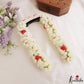 Artificial & reusable Two strands flowers string gajra with attached clip G28