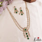 Gorgeous Teardrop Motifs Polki CZ Victorian Haaram LH2175 (Available In 4 Colors)
