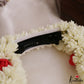 Artificial & reusable Two strands flowers string gajra with attached clip G28