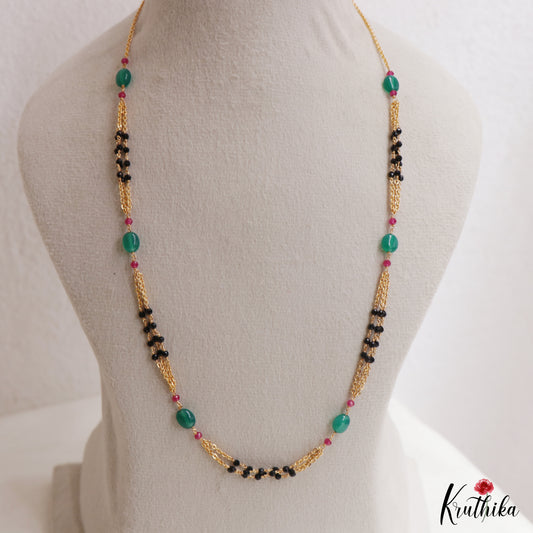 Classic Gold-Tone Multi Strand Pearl Bead Mala NC3045