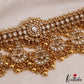 Gorgeous Teardrop Gold-Tone AD Choker With Bead Drops NC2953