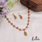 Simple Antique Lakshmi Peacock Motifs Necklace NC2675 (Available In 2 Colors)