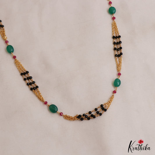 Classic Gold-Tone Multi Strand Pearl Bead Mala NC3045