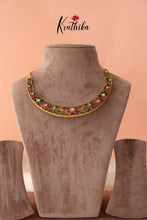 Simple jadau necklace NC600