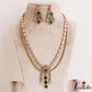 Gorgeous Teardrop Motifs Polki CZ Victorian Haaram LH2175 (Available In 4 Colors)