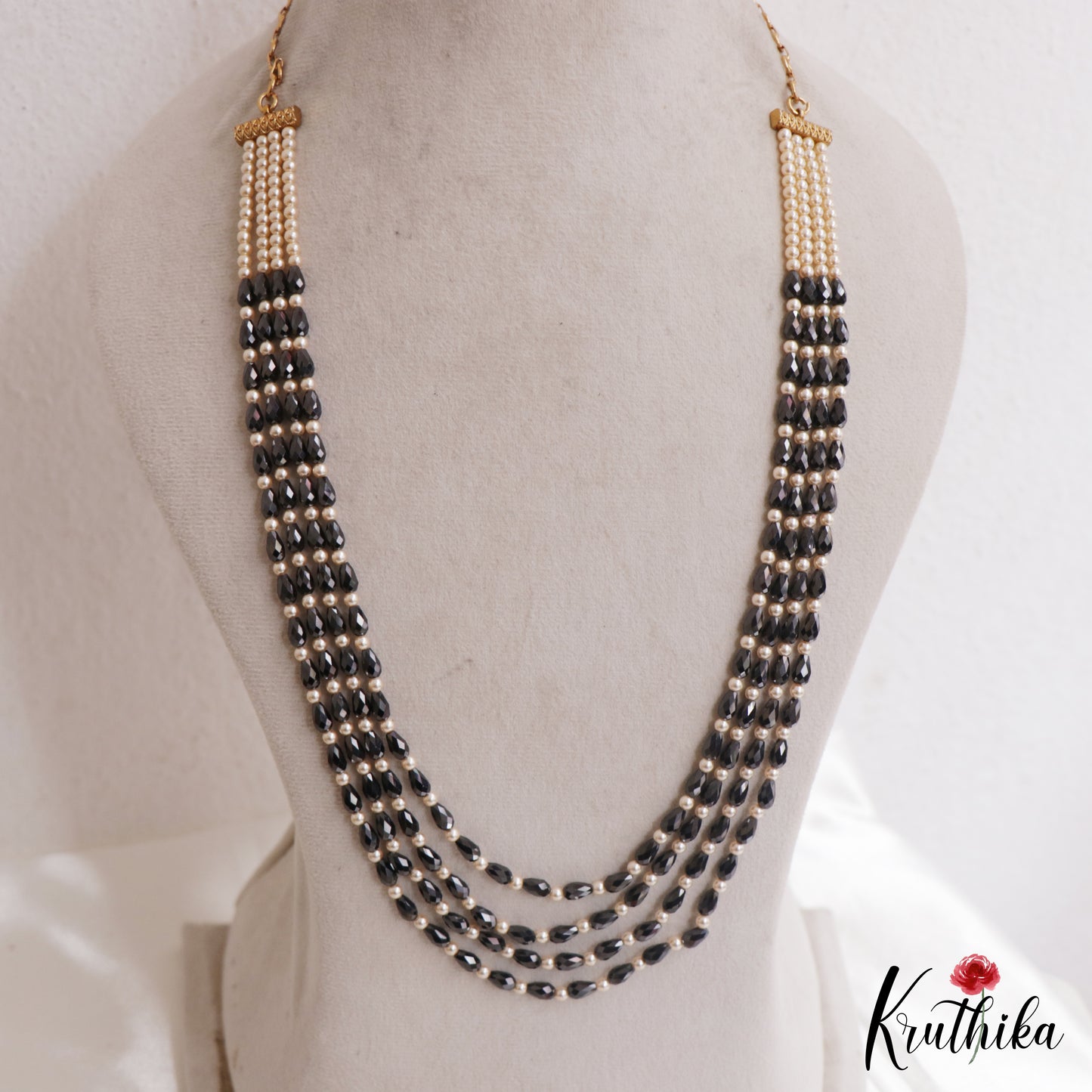 Classic Multi Layer Pearl Bead Haaram LH2139 (Available In 8 Colors)