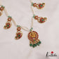 Premium Antique Lakshmi Mango Motifs Multi Strand Pearl Chain Jadau Haaram LH2061