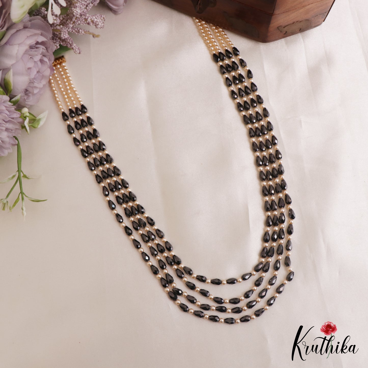 Classic Multi Layer Pearl Bead Haaram LH2139 (Available In 8 Colors)