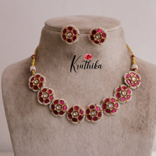 Elegant Jadau Flower necklace NC1921