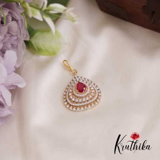 Trendy CZ Sparkling Teardrop Maang Tikka MT336 (Available In 2 Colors)