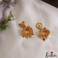 Classic Antique Lakshmi Kasu Jhumkas E1179
