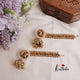 Premium Peacock Jhumkas with cluster Golden Maatilu (earchains) E521