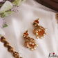 Classic Antique Lakshmi Motifs Choker With Pearl Drops NC3196