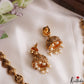 Classic Antique Lakshmi Motifs Choker With Pearl Drops NC3196