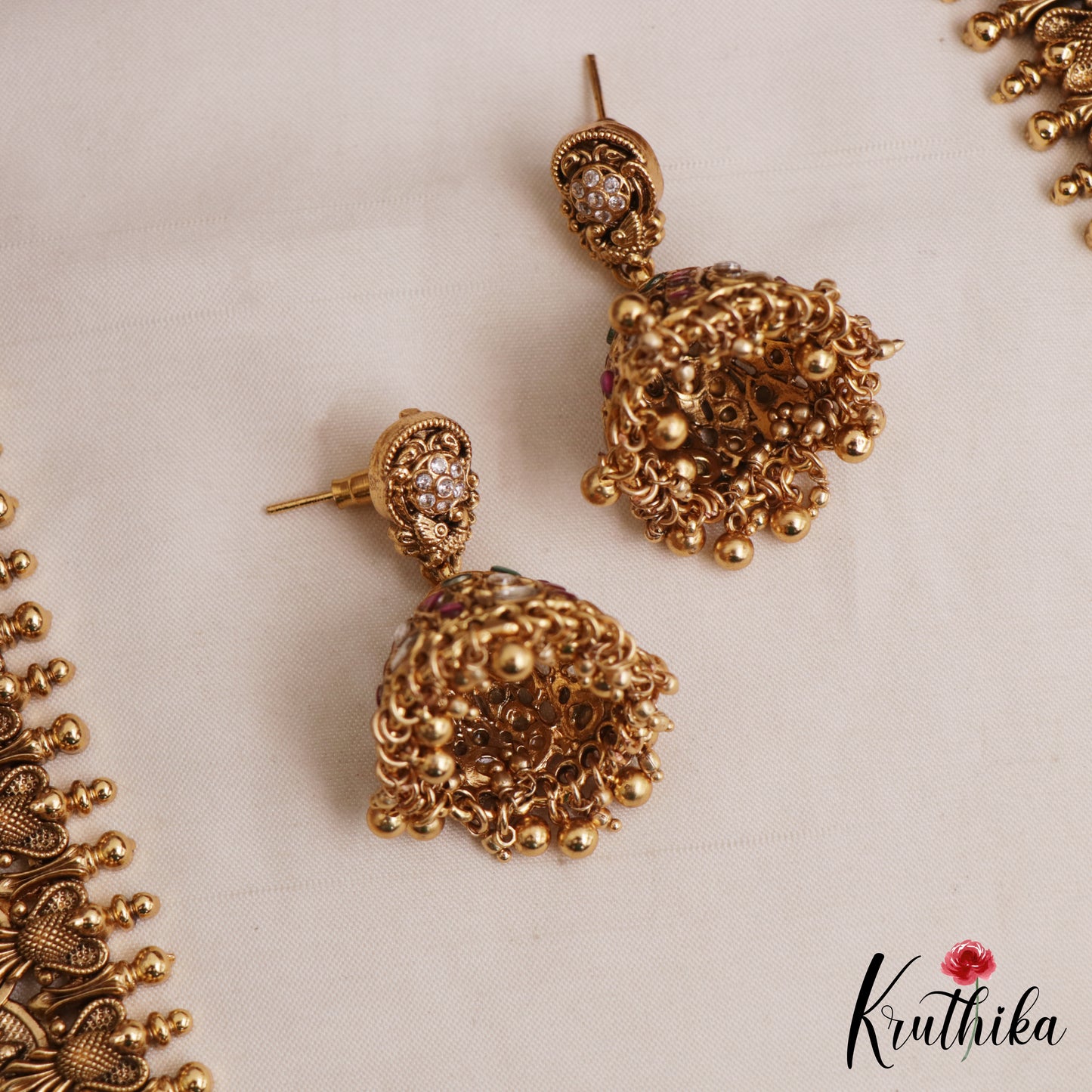 Premium Antique Peacock Motifs Lakshmi Kasu Haaram LH2121