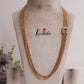Beautiful Four Layer Ruby Vintage Chandra Multi Stone Haaram with Side AD Pendant LH1911
