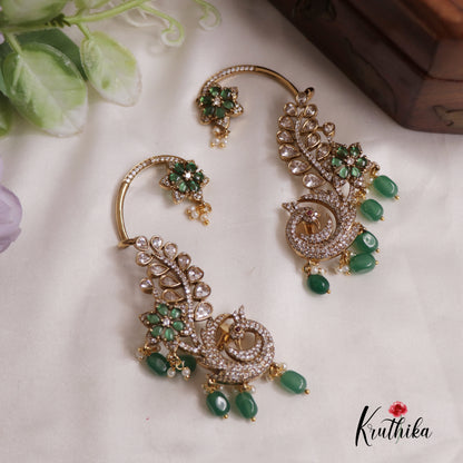 Glorious AD Peacock Ear Cuff E772 (Available In 5 Colours)