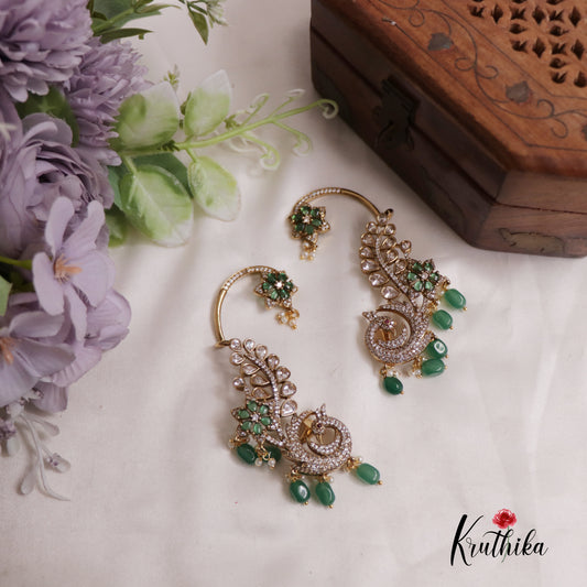 Glorious AD Peacock Ear Cuff E772 (Available In 5 Colours)