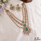 Grand Floral Motifs Multi Layered Moissanite Victorian Haaram LH2192