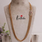 Pretty Four Layer Ruby Vintage Chandra Haaram with Side AD Pendant LH1907