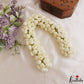 Real-Look full bloom Jasmine Flowers String (Malle Poolu) Light Weight & Reusable G02- Length -15 inches