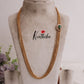 Elegant Four Layer Emerlad Vintage Chandra Multi Stone Haaram with Side AD Pendant LH1910
