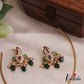 Trendy AD Peacock Motifs Jadau Hasli Necklace With Bead Drops NC2751 (Available in 3 Colors)