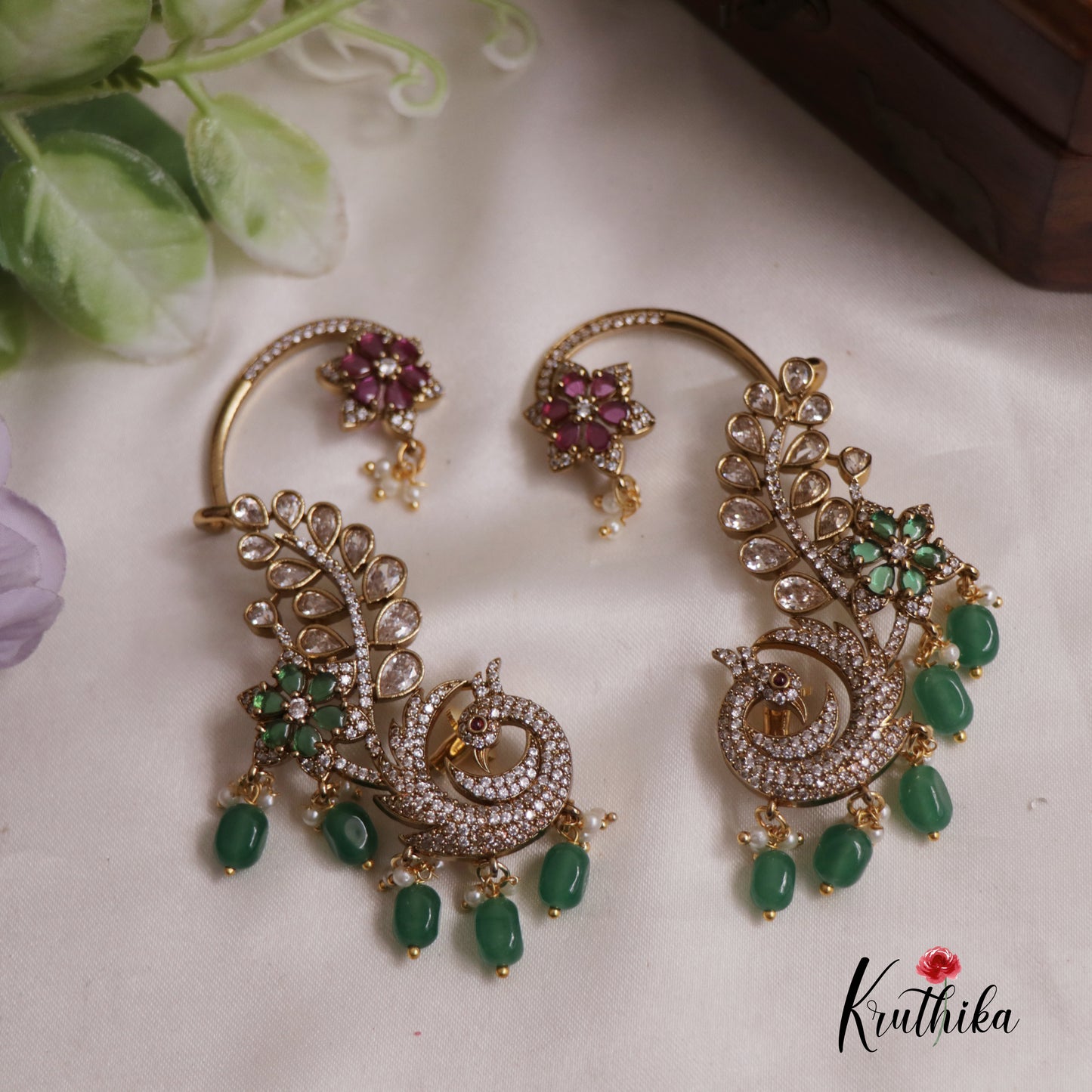 Glorious AD Peacock Ear Cuff E772 (Available In 5 Colours)