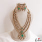 Grand Floral Motifs Multi Layered Moissanite Victorian Haaram LH2192
